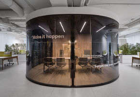 UALCOM won the tender to install partitions in the modern office of the company Biosphere., Kiev