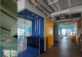 UALCOM completed a project to install glass partitions in the business center Gulliver for the IT company Bitrix 24., Kiev